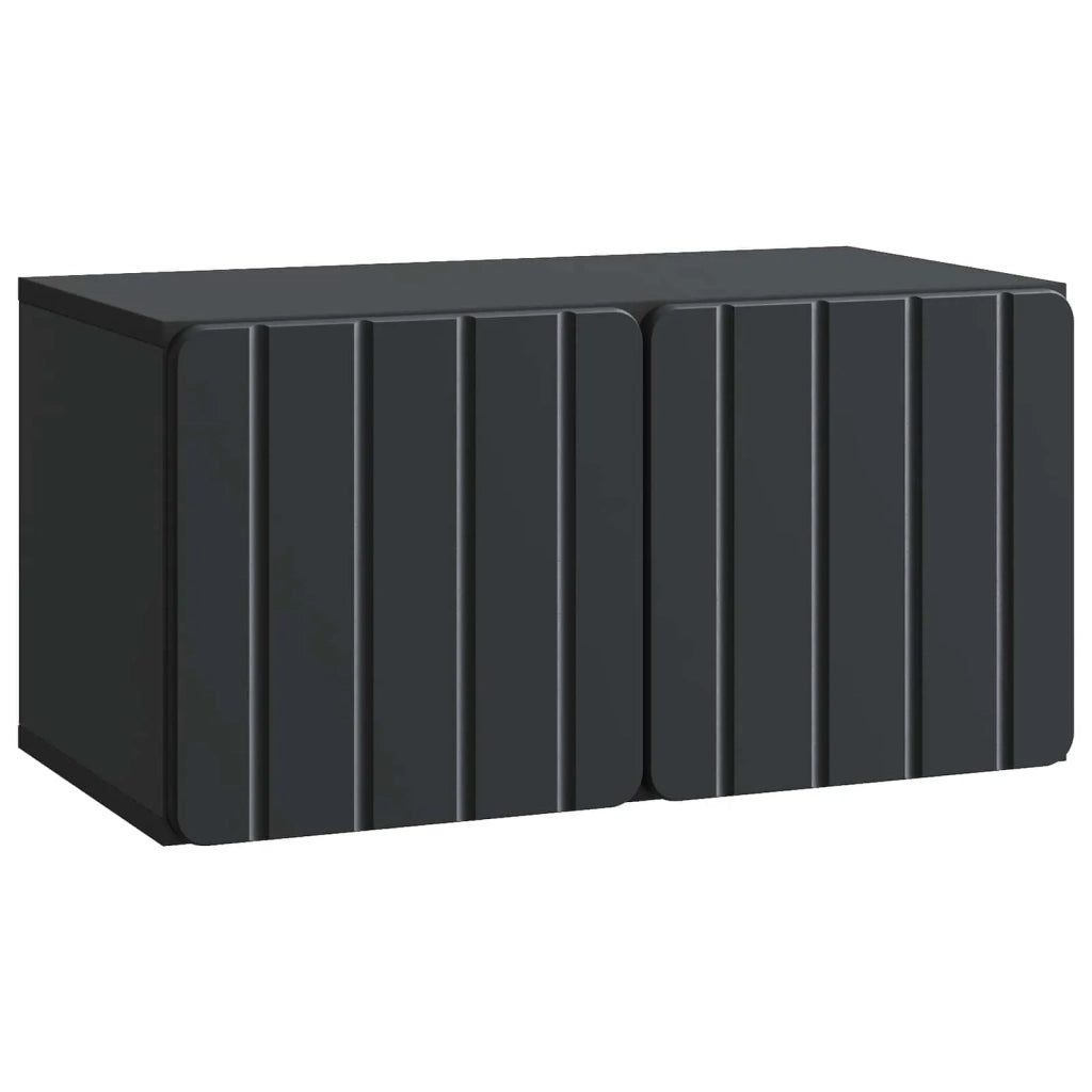 Mobile Porta TV da Muro Nero 59,5 x 31 x 30 cm
