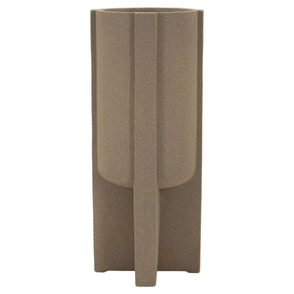 Vaso per Piante VKH1037, Marrone, Poliresina, 42x42x101 cm