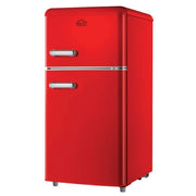 Dcg frigo doppia porta linea retro 100lt e rosso mf100rcdp