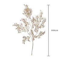 Set 12 Rami Artificiali Pungitopo 94 cm in Sintetico Oro