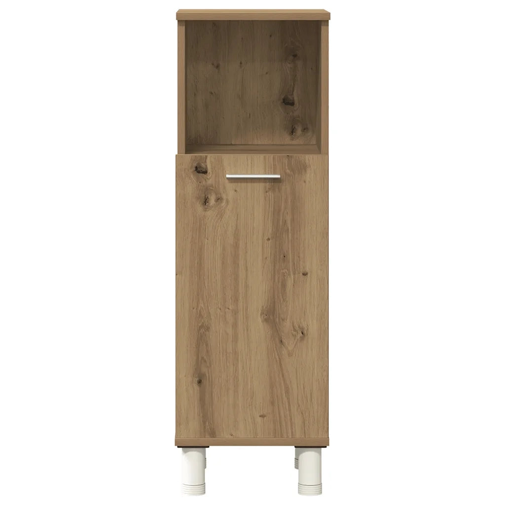 Set Mobili da Bagno 3 pz Rovere Artigianale Legno Multistrato