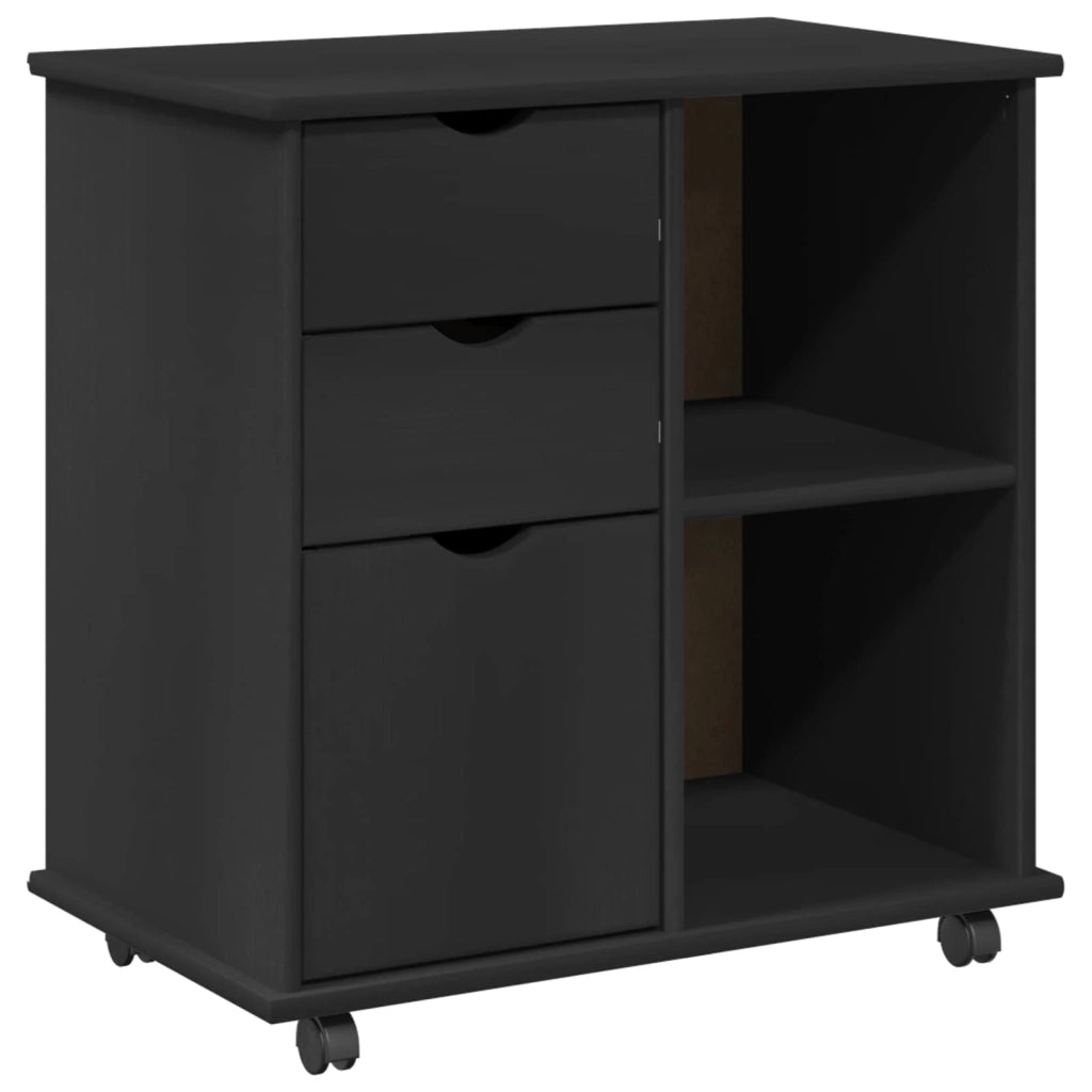 Mobile con Ruote con ruota Nero 63,5 x 39 x 65,5 cm