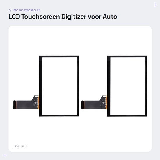 Tastiera Touchscreen di Sostituzione - Display LCD - CD/DVD - Compatibile con MIB - WVGA0633F00039 - Resistente ai Colpi