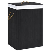 Cesto Portabiancheria in BambÃ¹ Nero 72 L cod mxl 53075