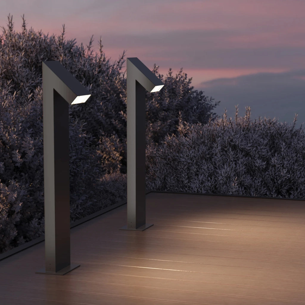 Maytoni Paletto da Esterno Moderno Guss 1 luce LED integrato IP65 grafite alluminio