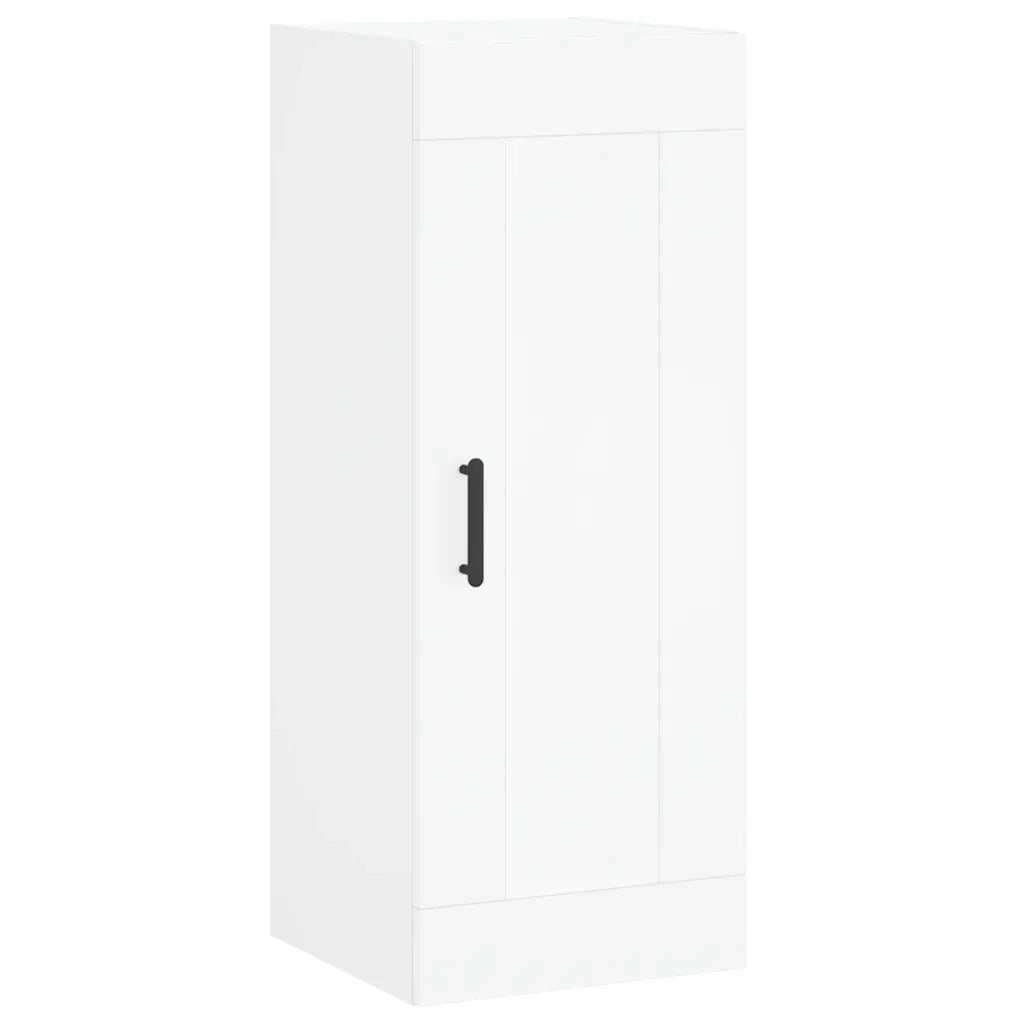 Credenza Bianca 34,5x34x180 cm in Legno Multistrato