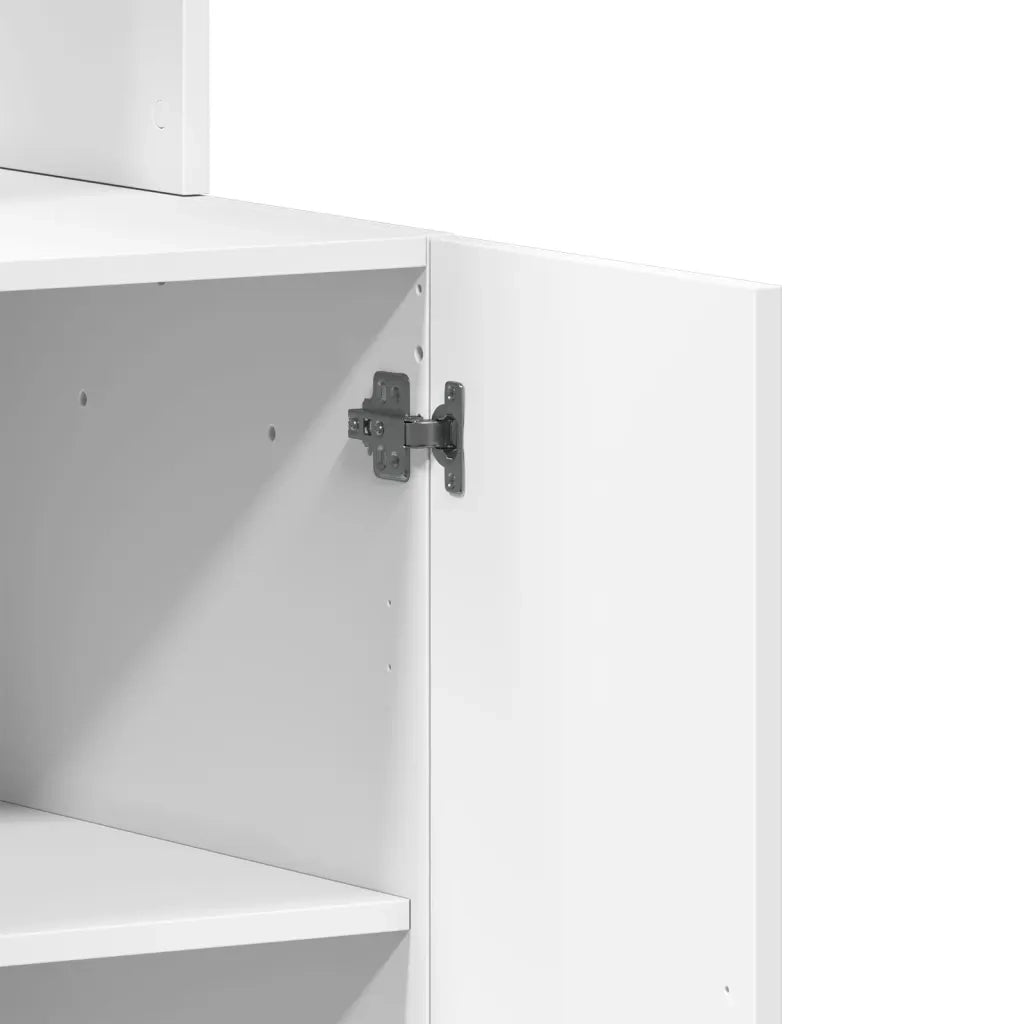 Mobile da cucina-Armadio da cucina Bianco 60x50x180 cm Legno Multistrato