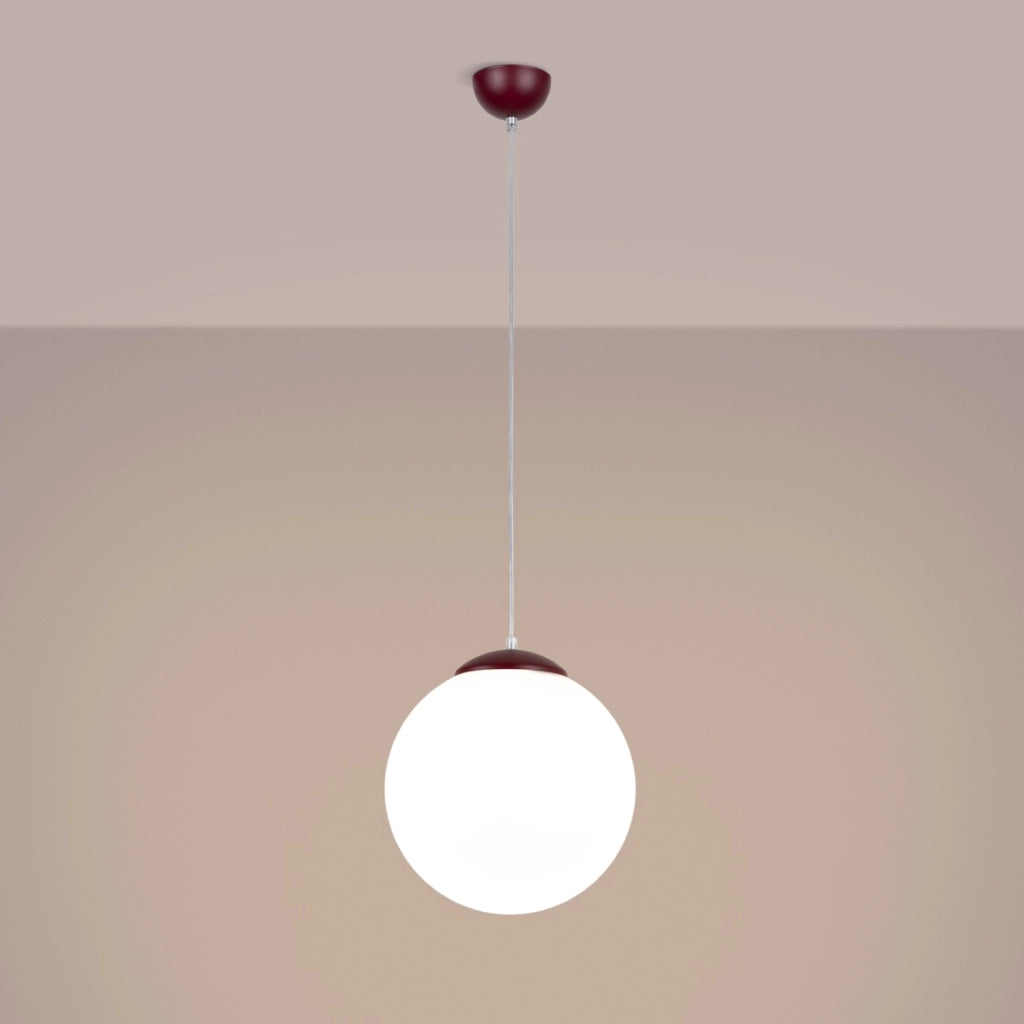 Lampada a sospensione UGO 30 bordeaux
