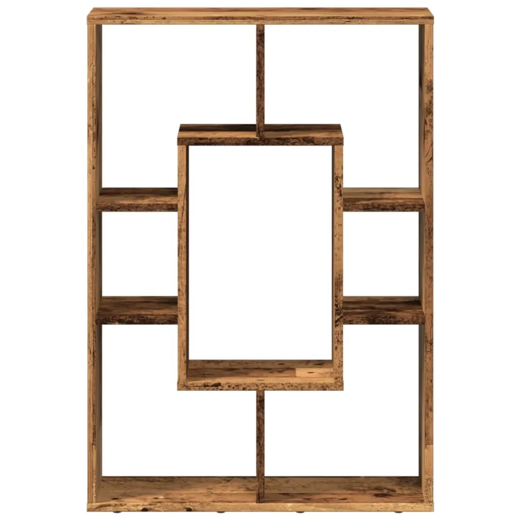 Libreria-Scaffale per Libri-Mobile di Stoccaggio Legno Antico 63x20x90 cm in Truciolato