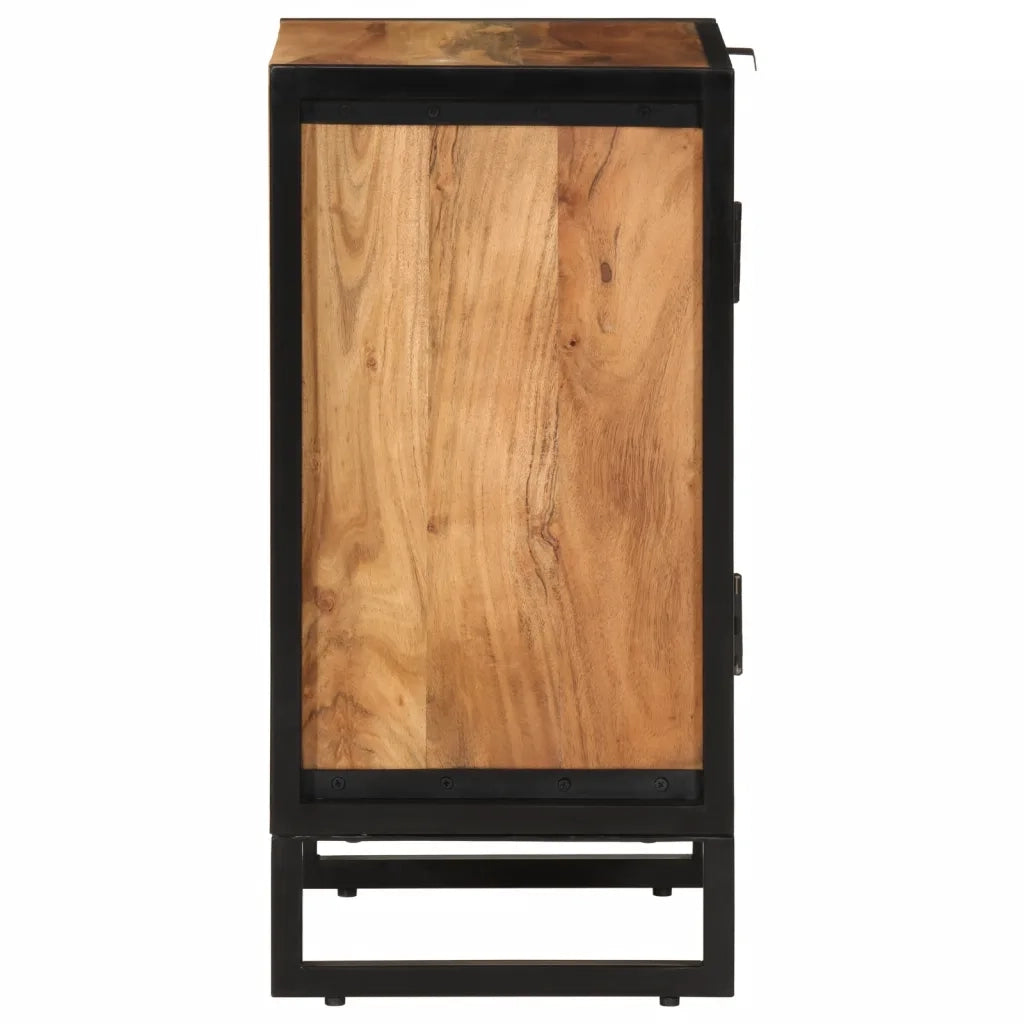 Mobile da Bagno 40x30x60 cm in Legno Massello di Acacia e Ferro 372748