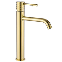Rubinetto Da Lavabo Rea Lungo Diamond Gold High