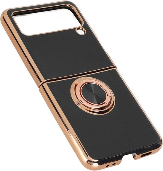 Supporto 360° Magnetico per Telefono per Galaxy Z Flip 3 5G - Supporto Rotativo 360° - TPU - Magnetico - Nero Classico.