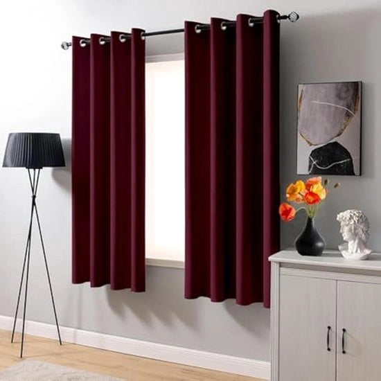 Gordini a strisce chiuse opache 200 x 270 cm, tende a strisce chiuse opache uniformi assorbenti rumore 100% oscuranti per soggiorno, camera da bambini, vino.