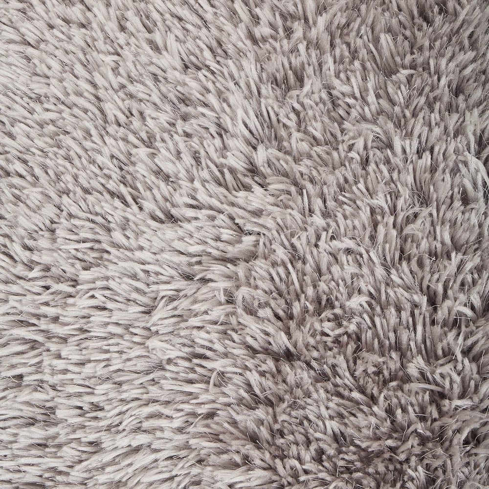 Tappeto Shaggy Tappeto a Pelo Lungo Poliestere Solido Grigio Rettangolare 200 x 300 cm