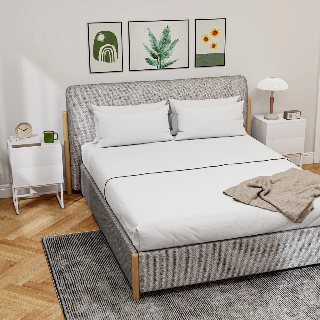 Tavolino da notte ¨C zephmum ¨C 40x30x55 cm bianco