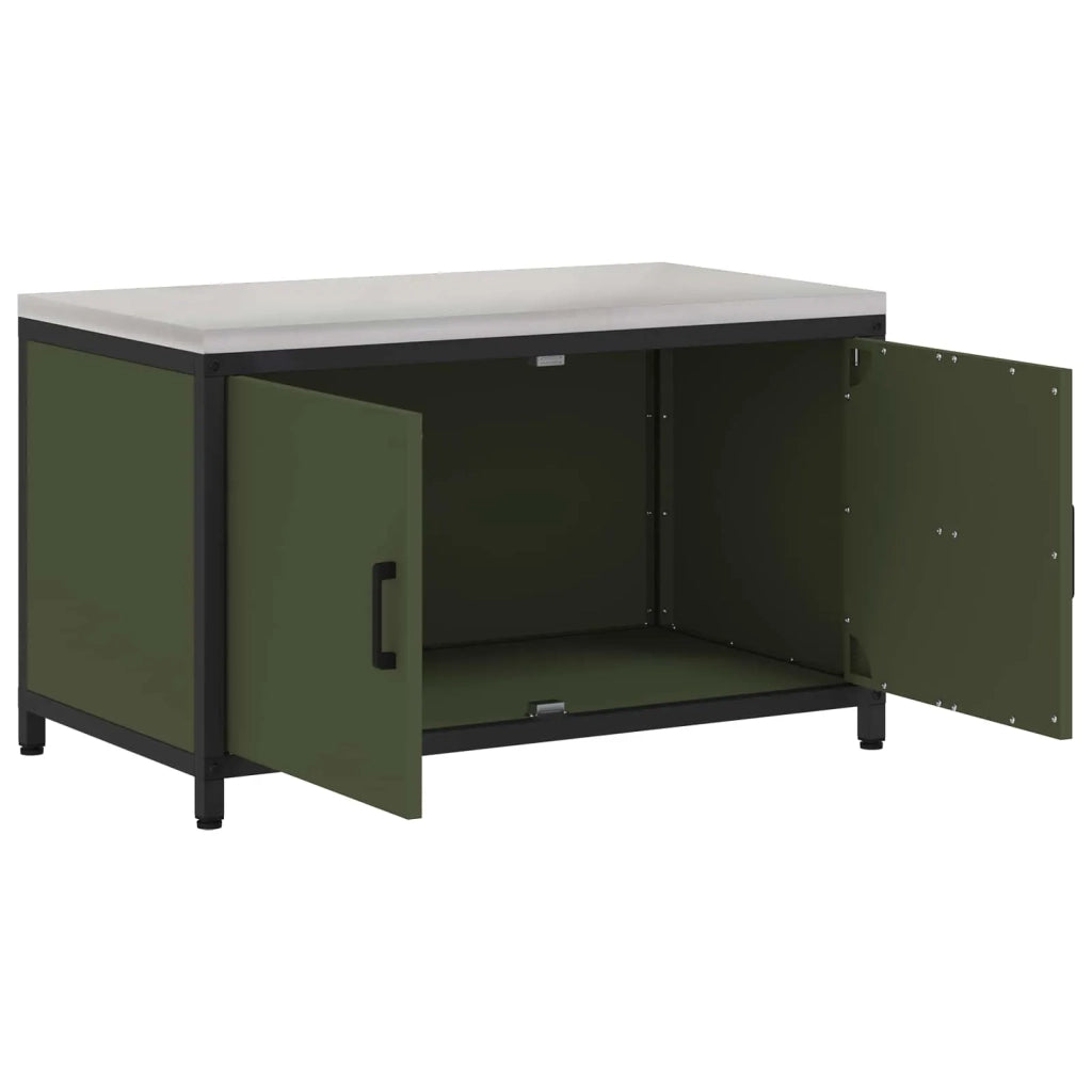 Stoccaggio in cucina Verde oliva 90 x 50 x 53 cm Acciaio 874999