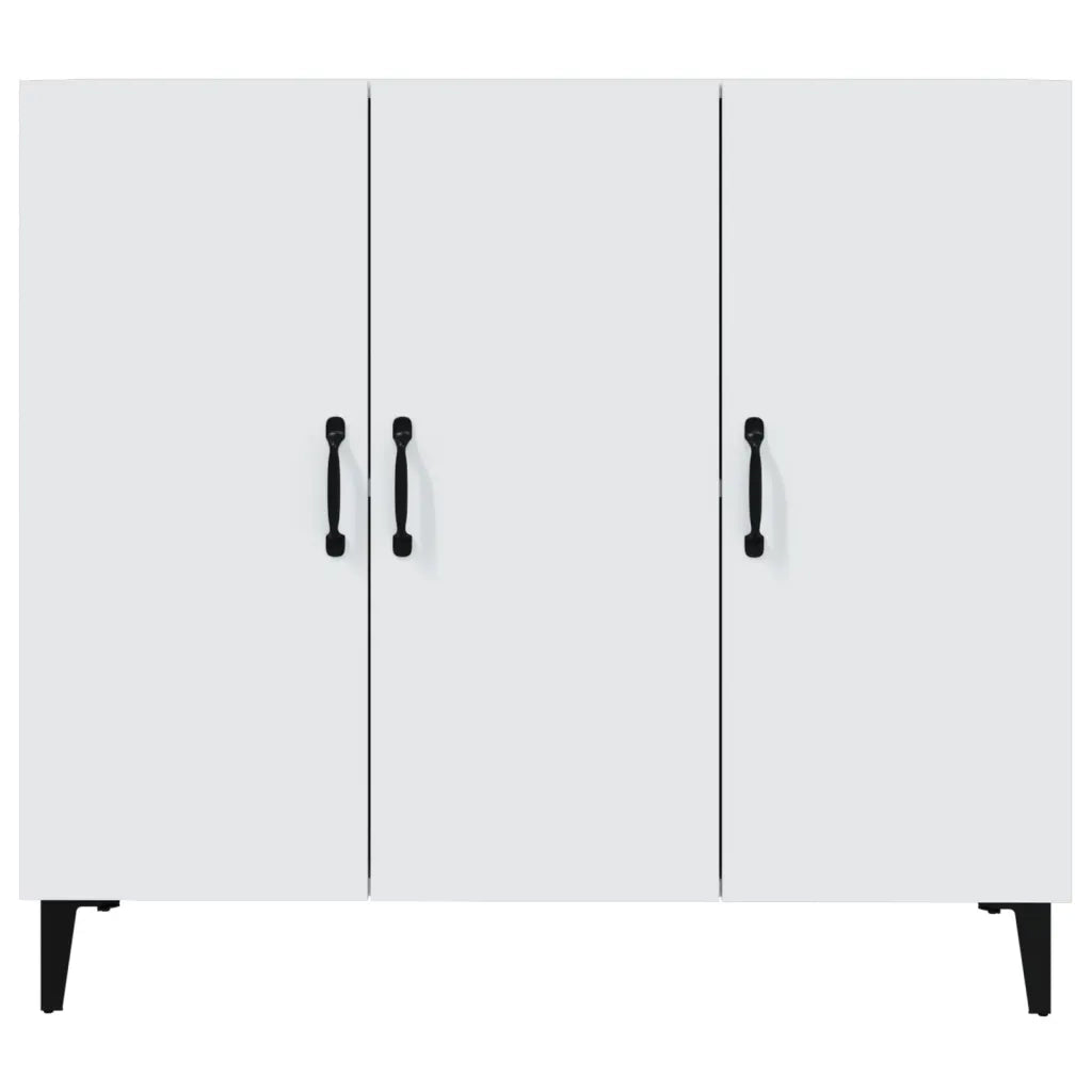 Credenza Bianca 90x34x80 cm in Legno Multistrato cod mxl 13991