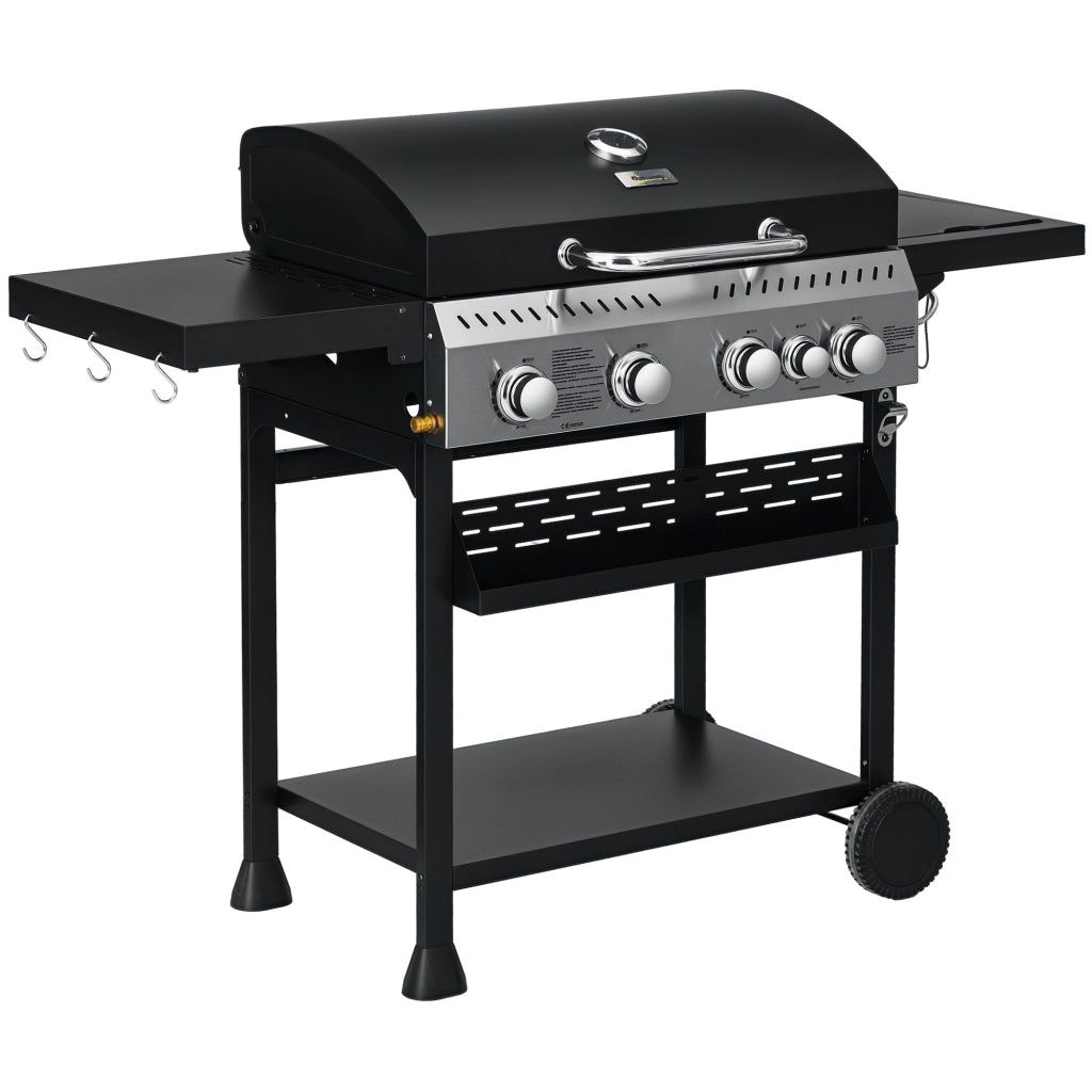 Barbecue a gas 4+1 ¨C zephmum ¨C grigio, acciaio, 12.5 kW