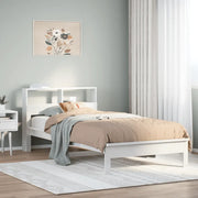 vidaXL Letto Libreria senza Materasso Bianco 90x190 cm Massello Pino