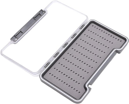 Scatola da Pesca Premium con Rivestimento a Schiuma e Coperchio trasparente - Grande formato per pescatori - Portatile e Durevole - Ideale per l'uso all'aperto