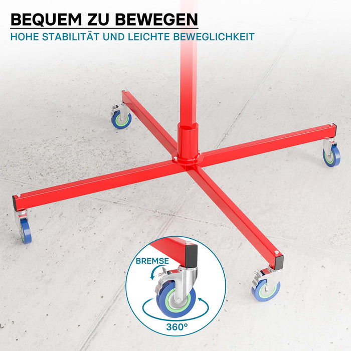 Sollevatore pannelli cartongesso max 50kg, altezza 190-330cm, Carrello Alzapannelli Alzalastre