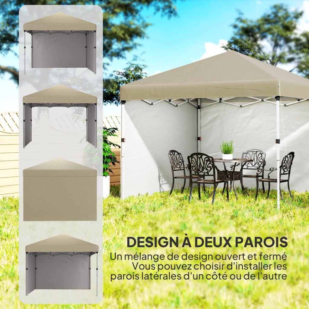 Tenda da giardino pieghevole ¨C zephmum ¨C Grigio 3x3m
