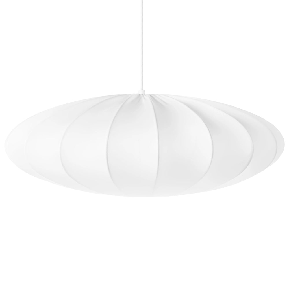 Lampada a sospensione con paralume in nylon bianco Design moderno Luce per il soggiorno