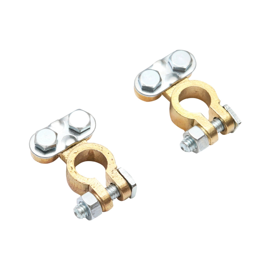 Set di terminali per batteria in bronzo con morsetto a vite Breckner Germany