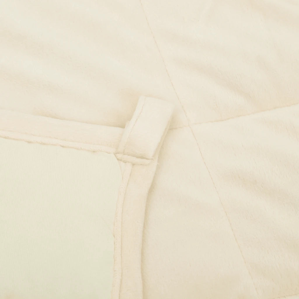 Coperta Ponderata Crema Chiaro 220x260 cm 11 kg Tessuto cod mxl 68449