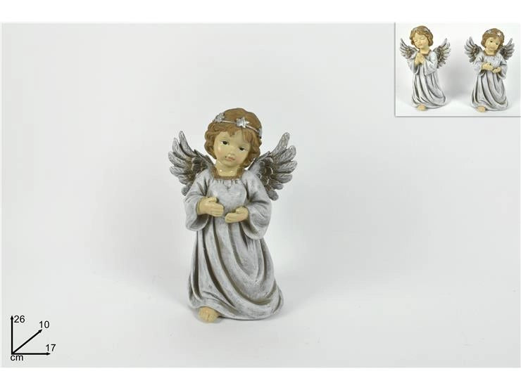 Decorazione Casa Angelo con Corona di Stelle 26 cm