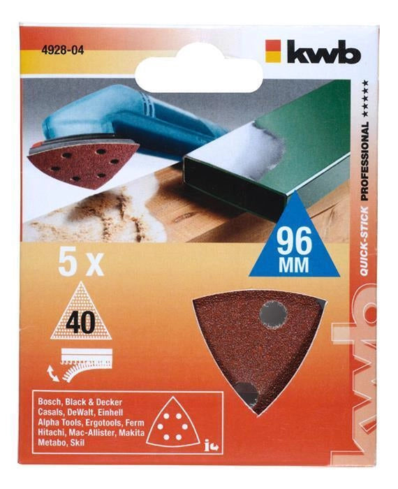 kwb 492806 accessorio per levigatrici 5 pz Foglio abrasivo