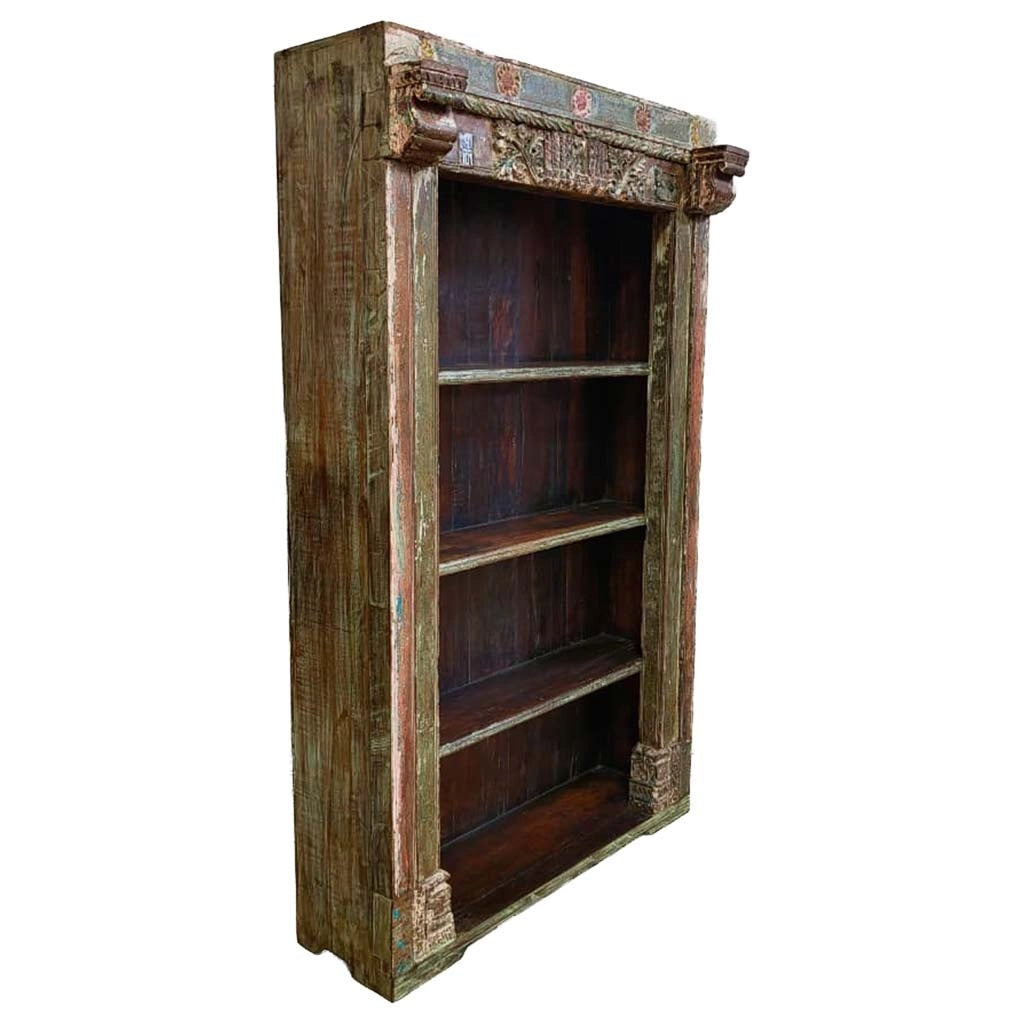 Libreria in legno fatta a mano 134x49x220h cm