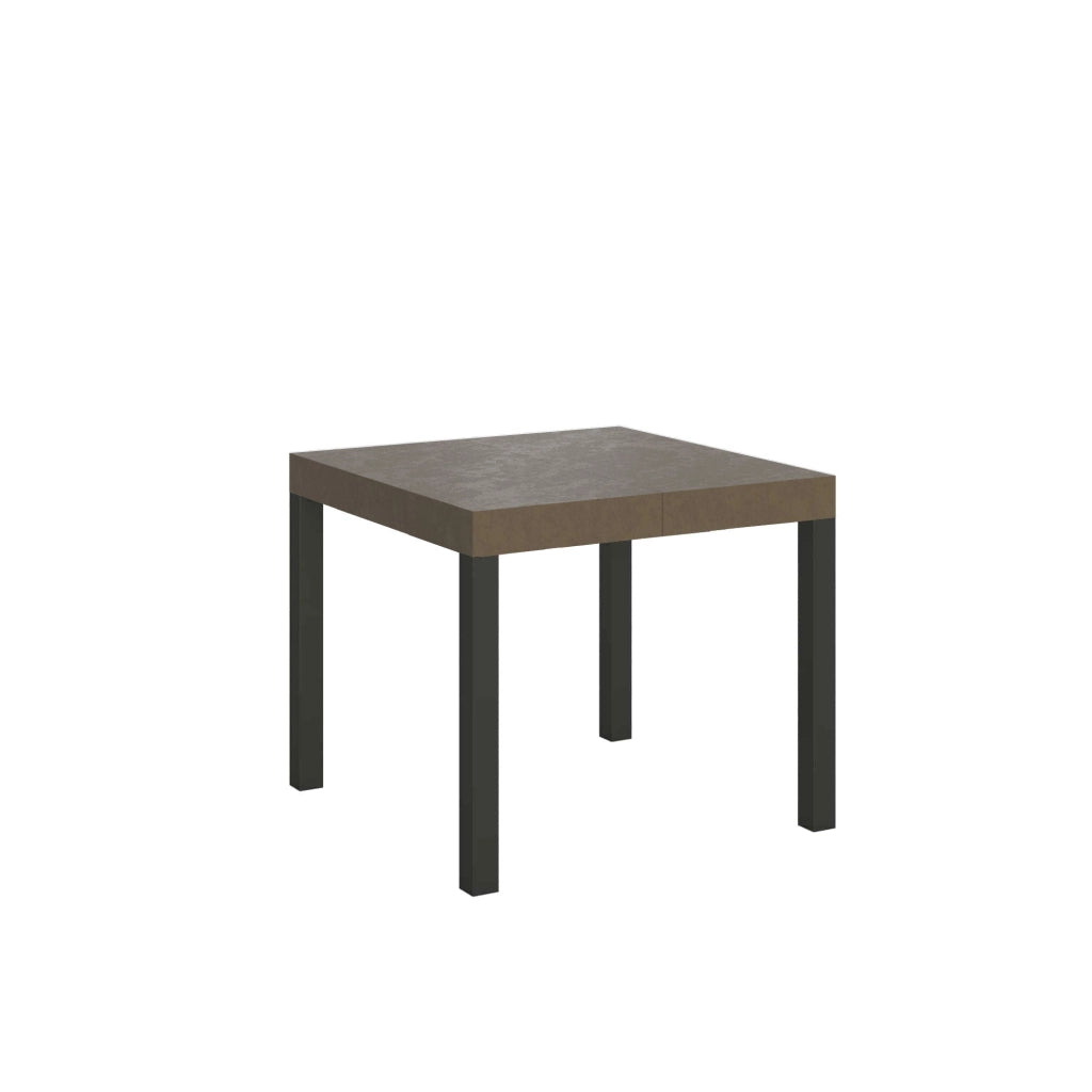 Tavolo Allungabile 90-246x90x77 cm Everyday Tortora Gambe Antracite