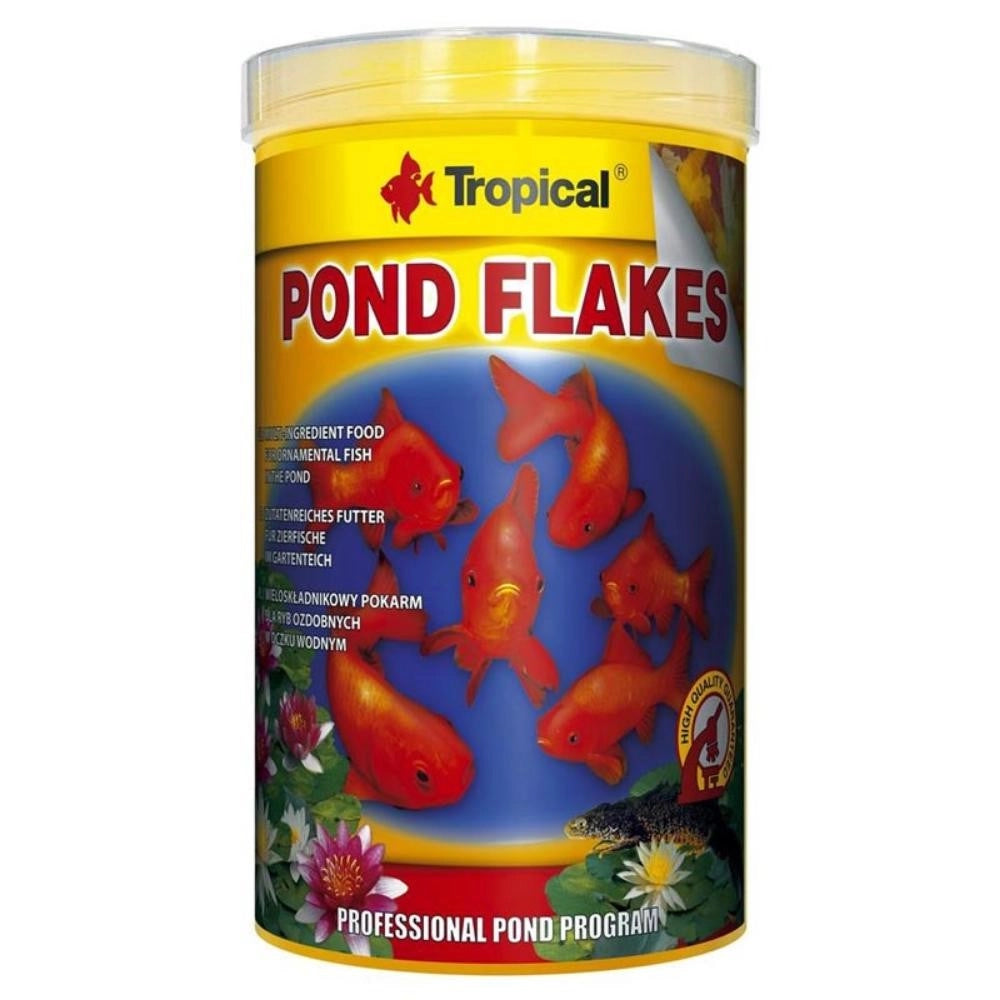 Tropical Pond Koi & Goldfish Pond Flakes - mangime in scaglie per piccoli pesci da laghetto Formato: 1000 ml