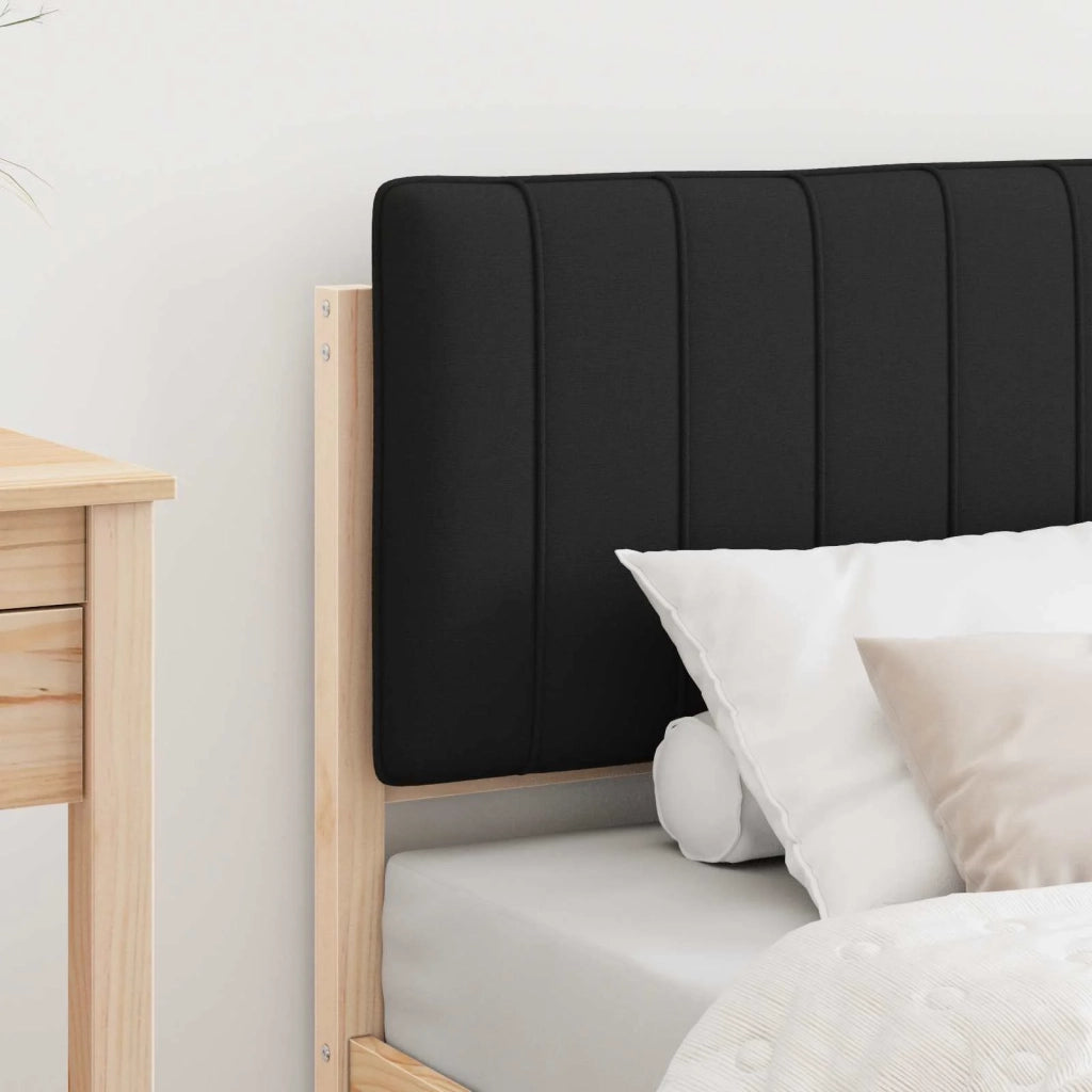 Letto con Testiera Rivestita Nero 80 x 200 cm 878081