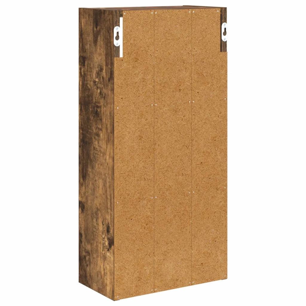 Armadio da bagno a muro Quercia Affumicata 30 x 16 x 62,5 cm 889339