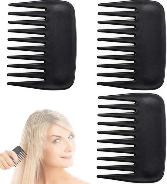 Kam per capelli professionale antistatico con denti larghi - stile per capelli portatile - resistente al calore - leggero e duraturo