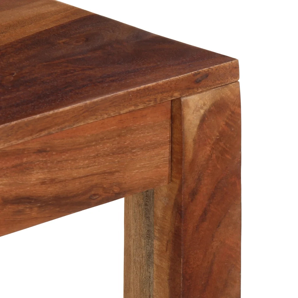 Tavolo da Pranzo 120x60x76 cm in Legno Massello di Acacia