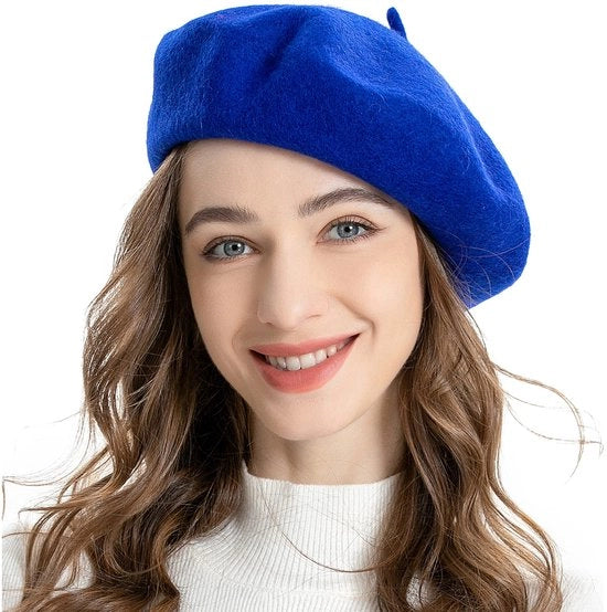 Cappello Classico con Design Artistico - 90% Lana - Soffice/Comodo - Respirante - Unico Modello - 27,9 cm di Diametro - Cappello di Lana