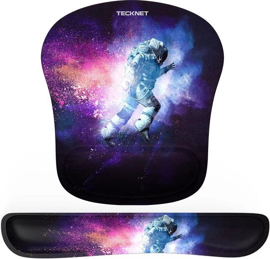 Tastiera con supporto per mano, cuscino per mano, tastiera e set di supporto per mano ergonomico con schiuma di memoria per tastiera, guanto per tastiera impermeabile per computer e laptop