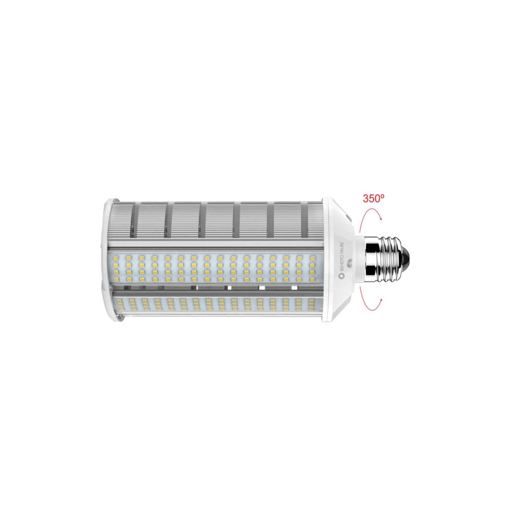 Smile Proiettore LED E27 40W Serie Retrofit, Fascio Luce 120 gradi, 6000 Lumen, Temperatura Colore 5000K, Ideale per Illuminazione Esterni IP64