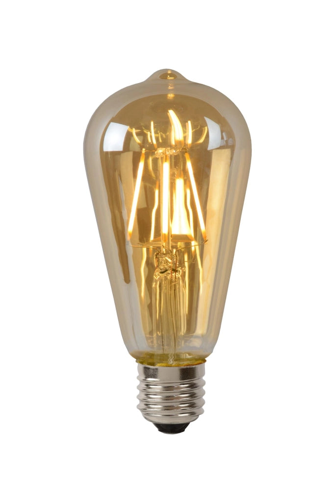 Lampadina LED filamento E27 5W ambra ovale Lucide