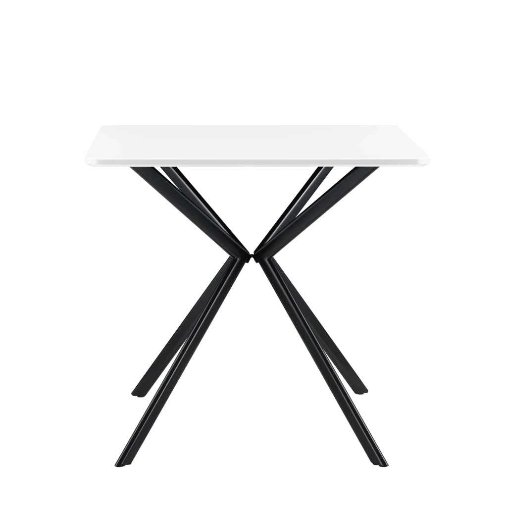 Tavolo da pranzo/cucina per 2 persone MDF 78 cm x 78 cm bianco 03_0004117