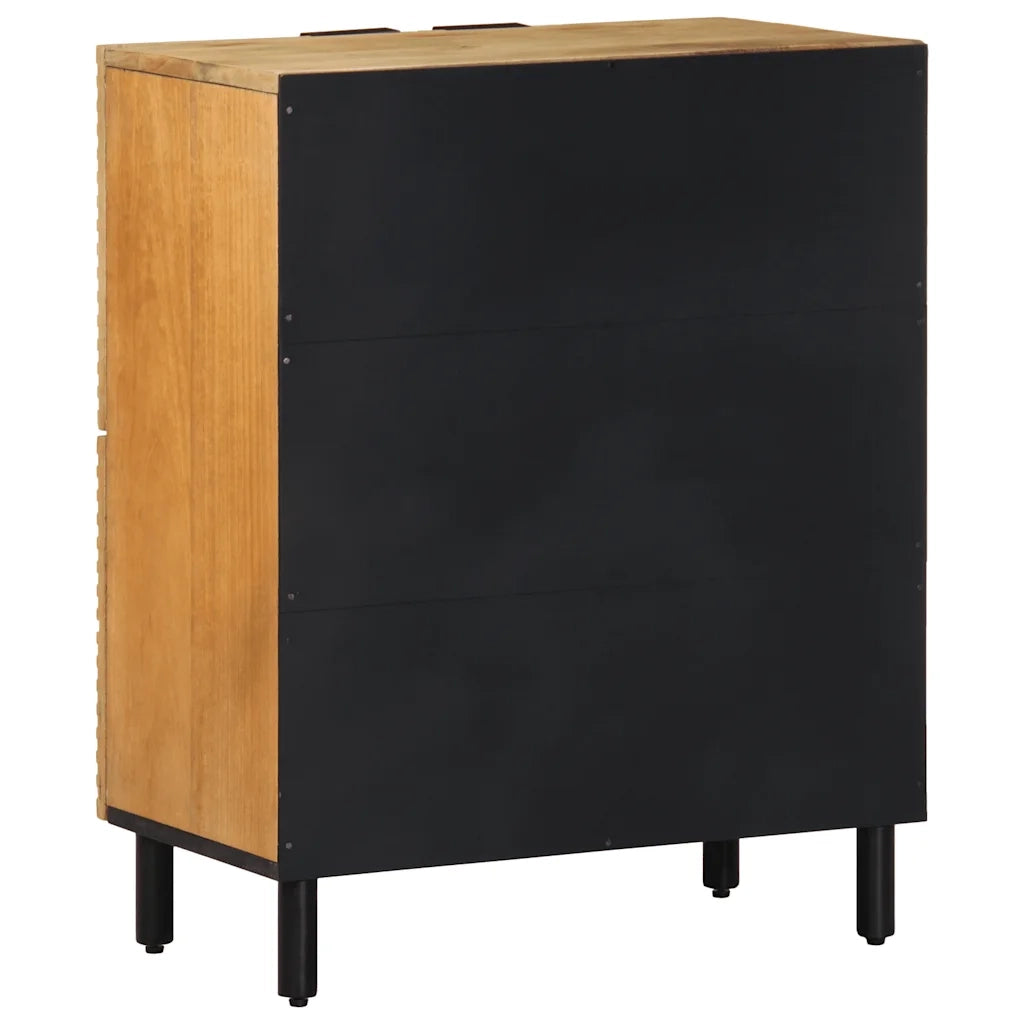 Credenza Marrone 60x33x75 cm in Legno Massello di Mango 4017746