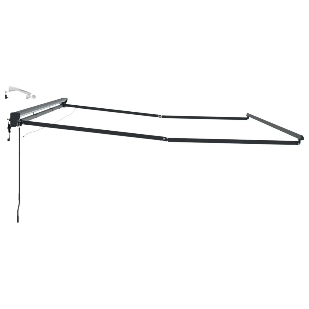 Telaio tenda elettrica con LED Antracite 5 × 3,5 m Alluminio 42024856