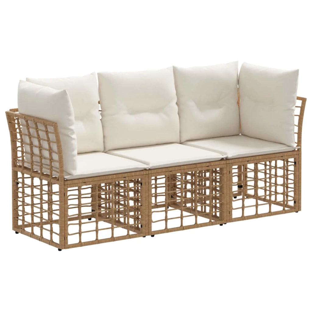 Set di divani da esterno Naturale Poliestere 3437406