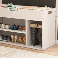 Scarpiera Bianca 80x30x44 cm Ideale per Ingresso