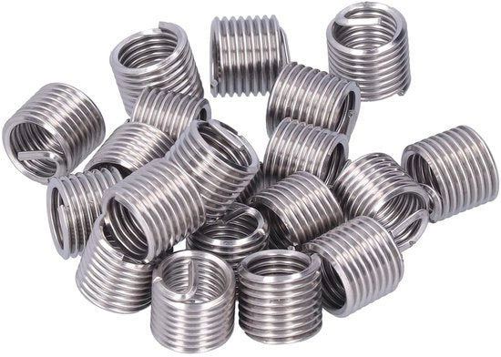 Set di riparazione a vite M12 x 1,75 - 20 pezzi - Acciaio inossidabile - Resistente alla corrosione - Serraggio preciso - Set di riparazione a vite per cavi