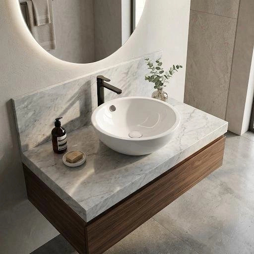 Lavabo appoggio LA25 bianco dm 39.5