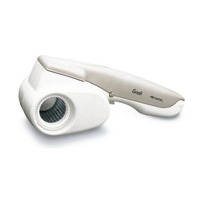 Ariete 440 Gratì Grattugia elettrica ricaricabile rullo in acciaio inox da 14 cm 1500 mAh per oltre 100 grattate completamente smontabile ideale per formaggi pane cioccolato colore arancio-Bianco